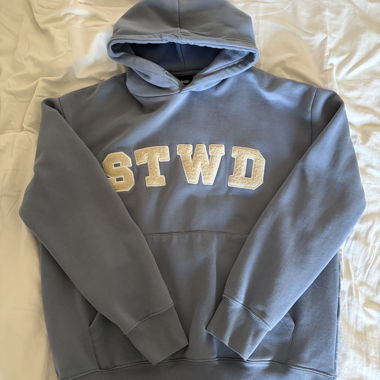 STWD felpa blu con cappuccio