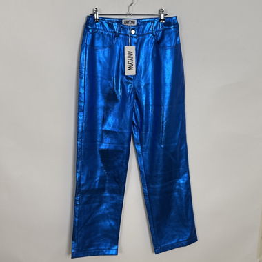 Metallic Blue Trousers