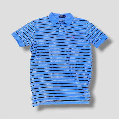 Polo Ralph Lauren gestreiftes Vintage-Poloshirt