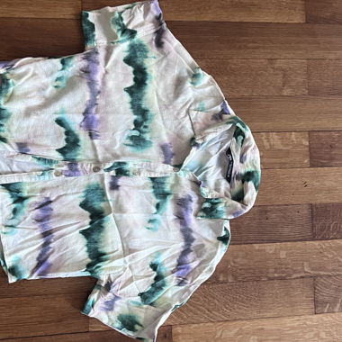 ZARA Short-Sleeve Blouse XS