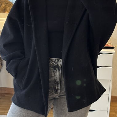 Manteau court oversize 