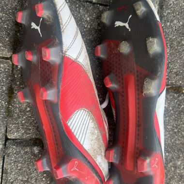 Puma Fussballschuhe weiss-rot