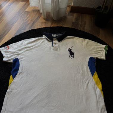 Ralph Lauren Vintage Big Pony Polo – Weiß Größe L