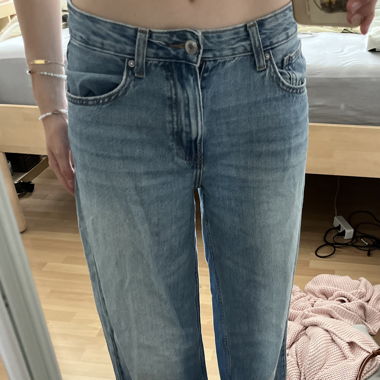 Bershka Wid Leg Low Rise Jeans