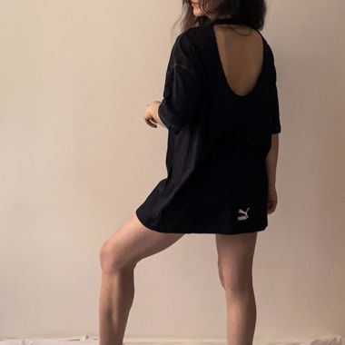 T shirt long dos nu Puma