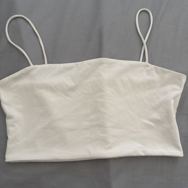 White short crop top