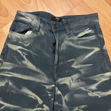 Blaues Samt-Hose