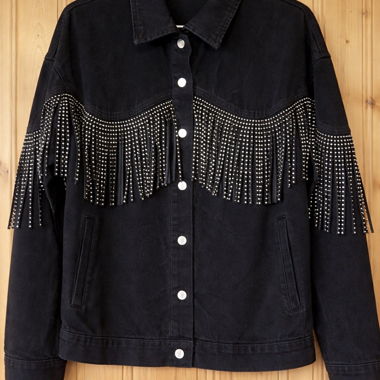 Black Fringed Jacket