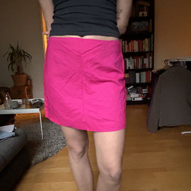 jupe d'été courte rose