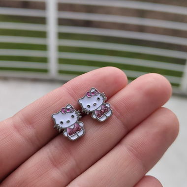 Hello Kitty Earrings Ohrringe süss Schmuck