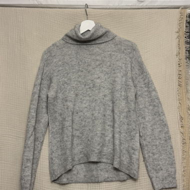 Pull gris col rouler H&M 