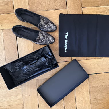 Loafers The Kooples, imprimé serpent, UE 38