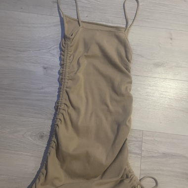 Beige bodycon dress 