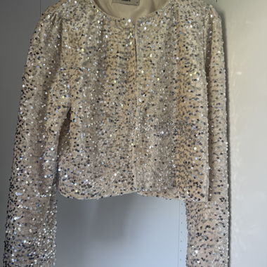 Beige Sequin Jacket