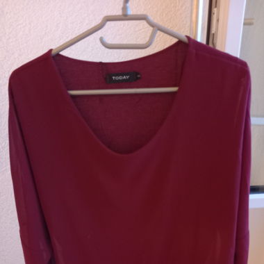 Burgundy blouse