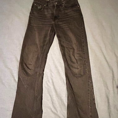 Jeans a zampa d'elefante marroni ZARA