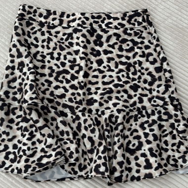 Gonna Corta Con Stampa Leopardo