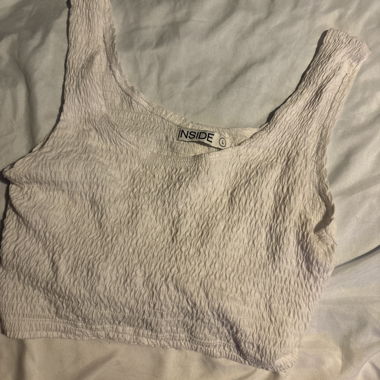 Crop top blanc