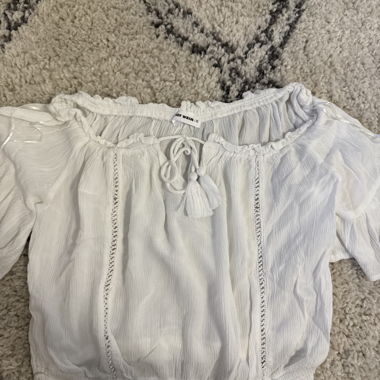 White Carmen Top XS