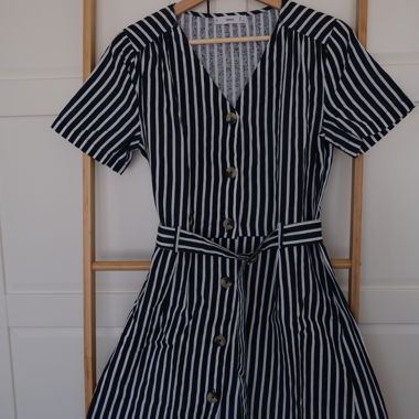 Gestreiftes Kleid - Mango