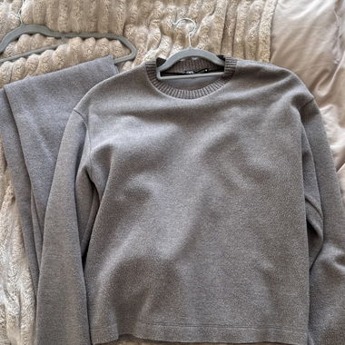 Ensemble tricot Zara gris
