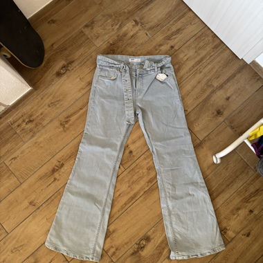 Jeans light blue con cintura
