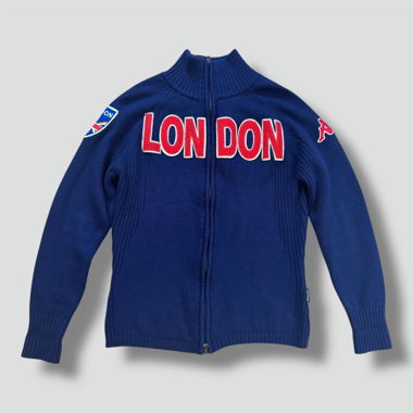 Kappa London vintage knitted zip-up