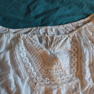 weisse Sommerbluse