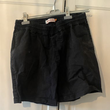 black shorts