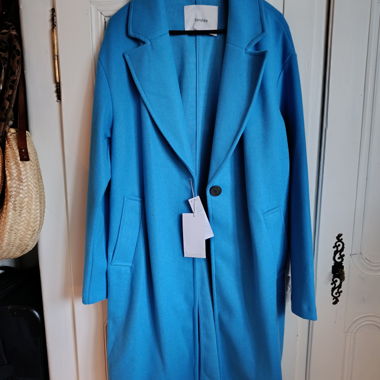 Cappotto Blu Bershka