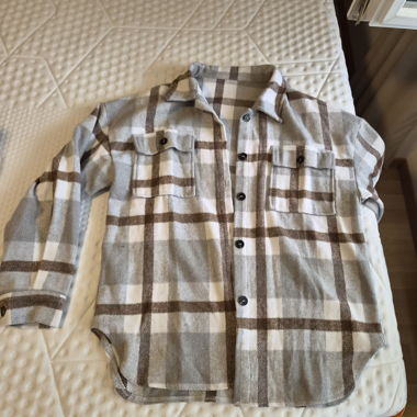 Giacca-camicia in flanella a quadri