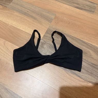 Black Twist Bralette Top