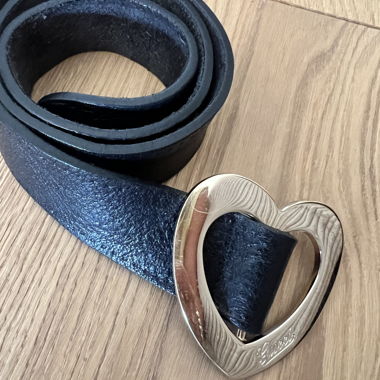 Cintura Gucci nera in pelle