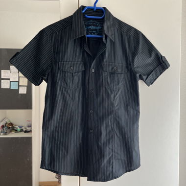 Camicia a maniche corte a righe