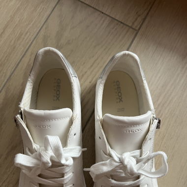 Baskets Geox blanches en cuir 39 Femme
