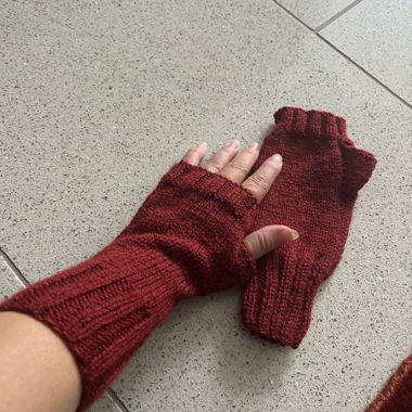 Handarbeit Damen Handschuhe 16