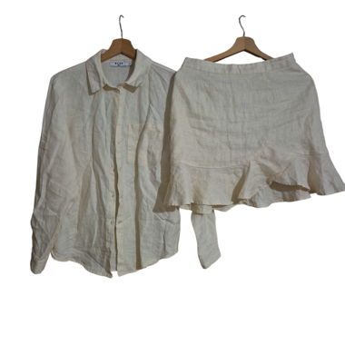 Linen set shirt and skirt Na-kd