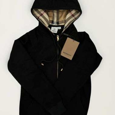 Felpa con cappuccio con zip Burberry