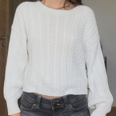 White Knit Sweater