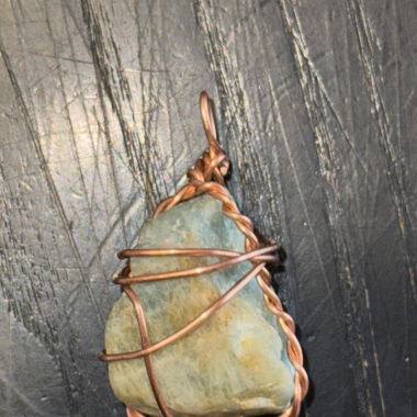 Pendentif fluorite brute handmade