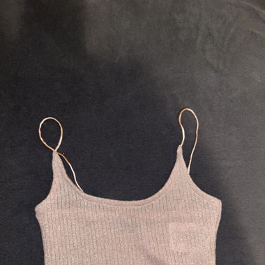 Rosa Glitzer Top