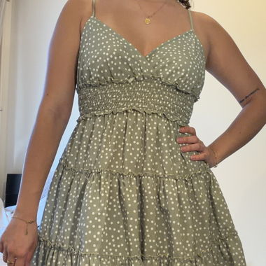 Green Polka Dot Dress