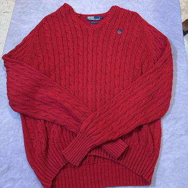 Ralph Lauren roter Strickpullover