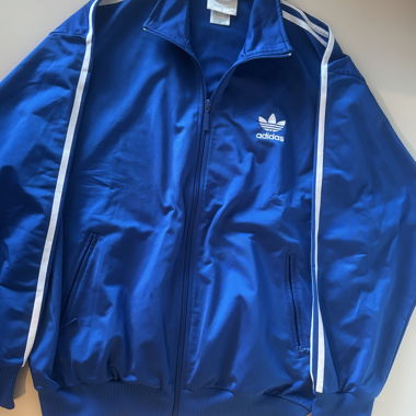 Vintage Adidas Trainingsjacke blau