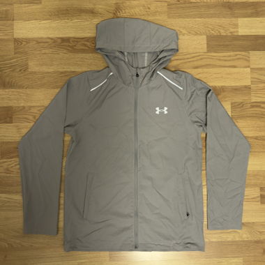 Under Armour Grey Running Jacket with Hood