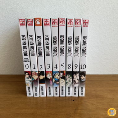 Set di volumi manga Jujutsu Kaisen incompleto