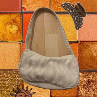 Creme-Handtasche
