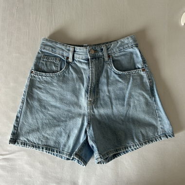 Short in denim azzurro chiaro