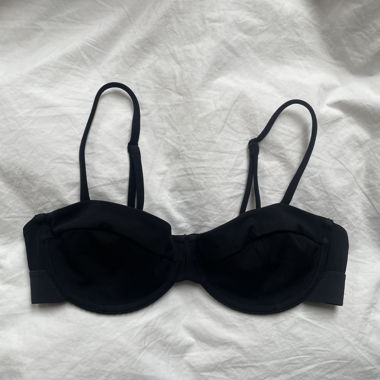 Schwarzes Bikini-Oberteil Balconette