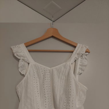 Schnür Croptop weiss